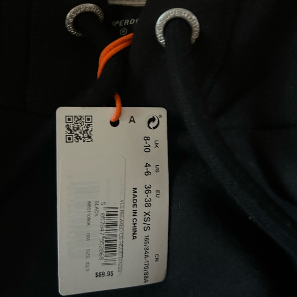 Superdry Black Hoodie dress